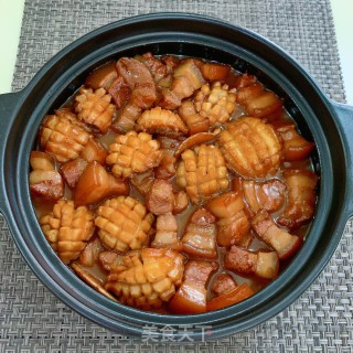 五花肉焖鲍鱼步骤13