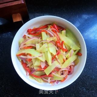 菜椒洋葱炒笋片步骤9