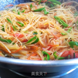 茄汁炒土豆丝步骤8