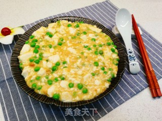 豌豆咸蛋黄豆腐羹步骤6