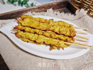 自制咖喱里脊串❗️做法简单，肉质鲜嫩又入味❗️步骤9
