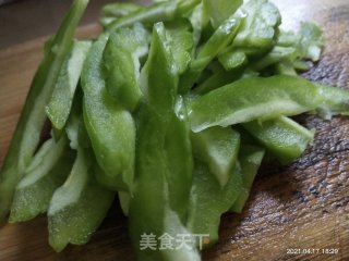 苦瓜炒鸭心步骤3