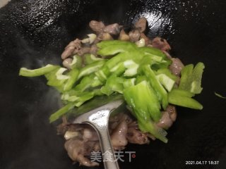 苦瓜炒鸭心步骤5