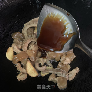 线椒炒牛杂步骤6
