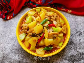 莴笋土豆炖鸡腿步骤24
