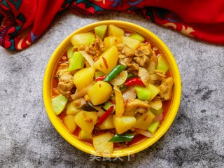 莴笋土豆炖鸡腿步骤23