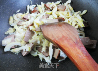 素火腿炒乌笋步骤6