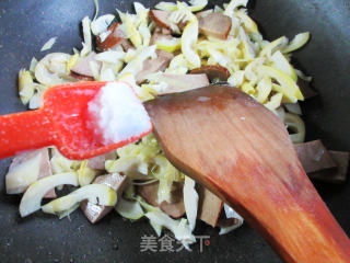 素火腿炒乌笋步骤7