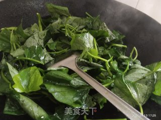 清炒地瓜苗步骤3