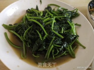 清炒地瓜苗步骤5