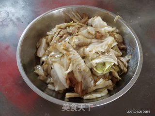猪油渣炒包菜步骤5