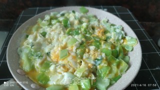 青菜煎蛋步骤3