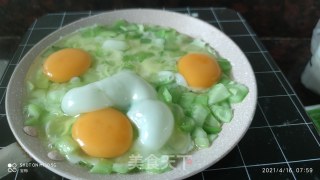 青菜煎蛋步骤2