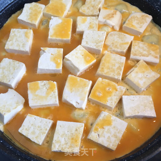 鸡蛋香煎豆腐步骤7