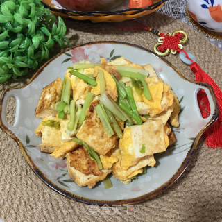 鸡蛋香煎豆腐步骤12