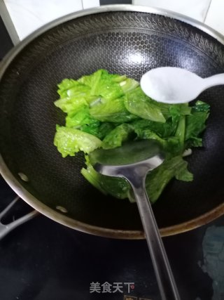 蒜蓉猪油炒生菜步骤6