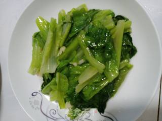 蒜蓉猪油炒生菜步骤7