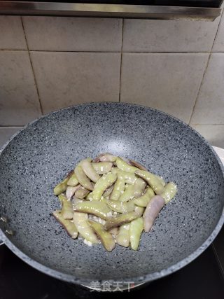 清炒紫扁豆步骤7