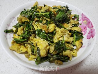 香椿芽炒鸭蛋步骤7