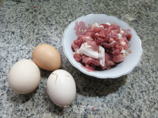肉丝炒鸡蛋步骤1