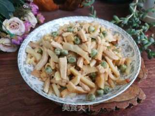 豆干炒雷笋步骤6