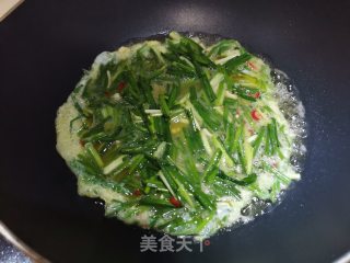 胡葱煎蛋步骤6
