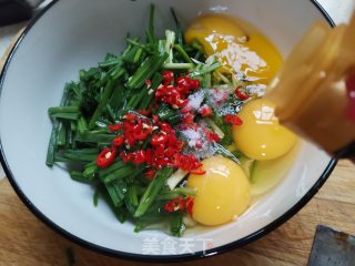 胡葱煎蛋步骤5