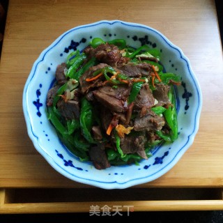 青椒炒驴肉步骤10