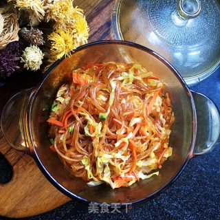 包菜胡萝卜炒粉条步骤10