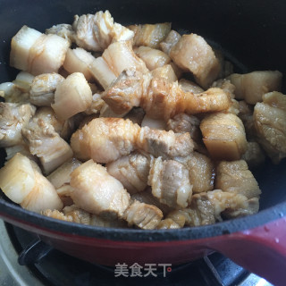 红烧肉炖春笋步骤7