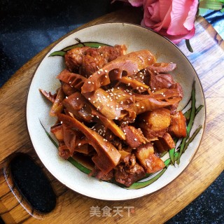 红烧肉炖春笋步骤14