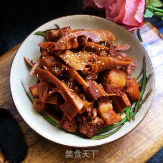 红烧肉炖春笋步骤15