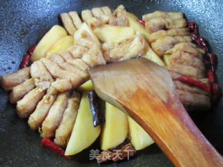 兰花豆腐干烧土豆步骤11