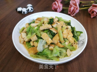 生菜烧豆腐步骤6