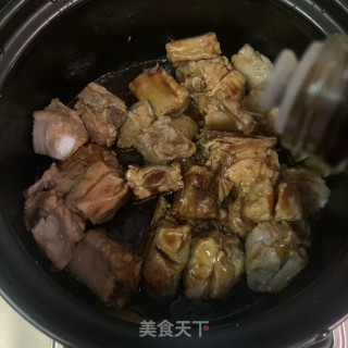 干豆角焖排骨步骤7