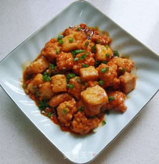 鸡肉丸烧豆腐泡步骤12