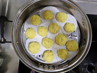 小米新吃法❗️蒸山药小米肉丸子❗️健脾胃助消化，老少皆宜❤️步骤9