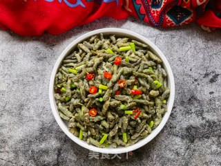 小米椒蒜苔蒸炒楮桃穗步骤18