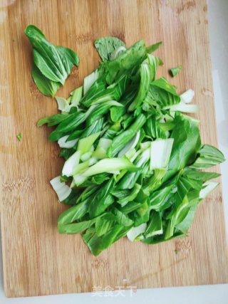 油菜炒粉条步骤2