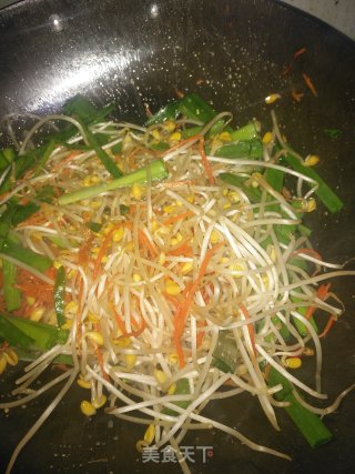 炒豆芽步骤6