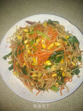 炒豆芽步骤9
