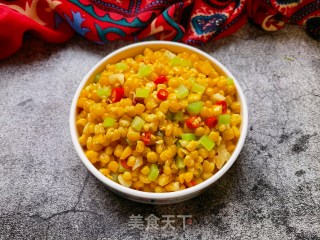 小米椒莴笋炒玉米步骤11