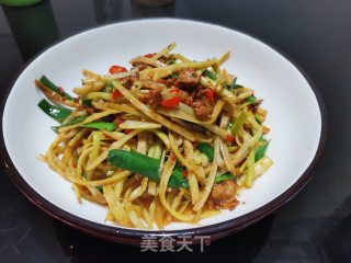手撕小笋炒肉步骤10