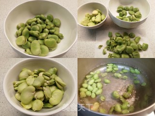    春天清淡美食～ 蚕豆虾仁烩蘑菇步骤2