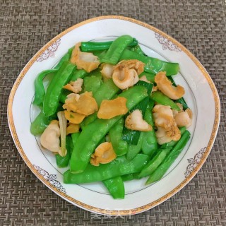 荷兰豆炒鲍鱼步骤12