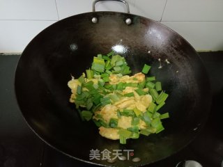 青蒜炒鸡蛋步骤5