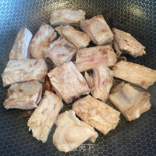 糖醋烧豌豆排骨步骤6