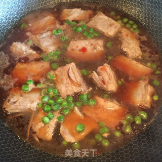 糖醋烧豌豆排骨步骤9