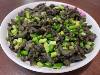 蒜苔炒枸蒲穗步骤6