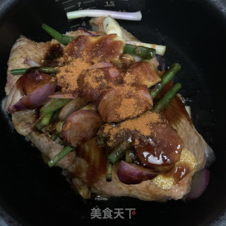 电饭煲焖鸡步骤4